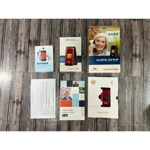 Alcatel Go Flip 4044L AARP Consumer Cellular Black Flip Phone